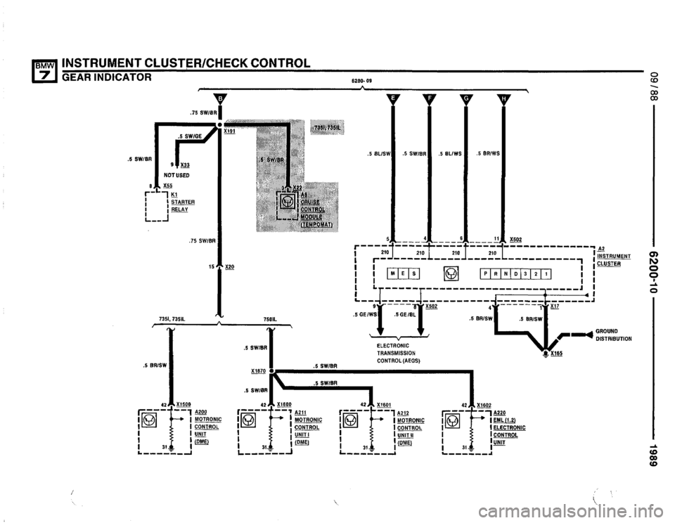 BMW 735i 1989 E32 Electrical Troubleshooting Manual 