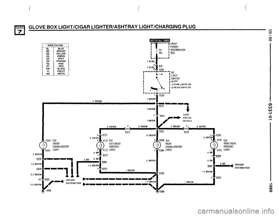 BMW 735i 1989 E32 Electrical Troubleshooting Manual 