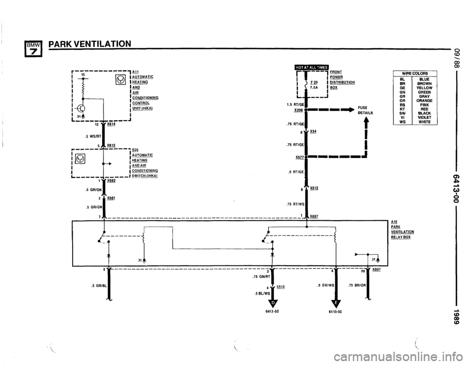 BMW 735i 1989 E32 Electrical Troubleshooting Manual 