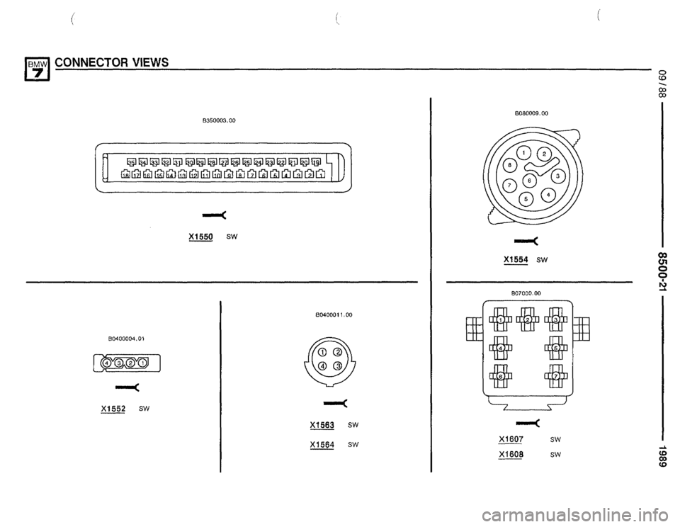 BMW 735i 1989 E32 Electrical Troubleshooting Manual 