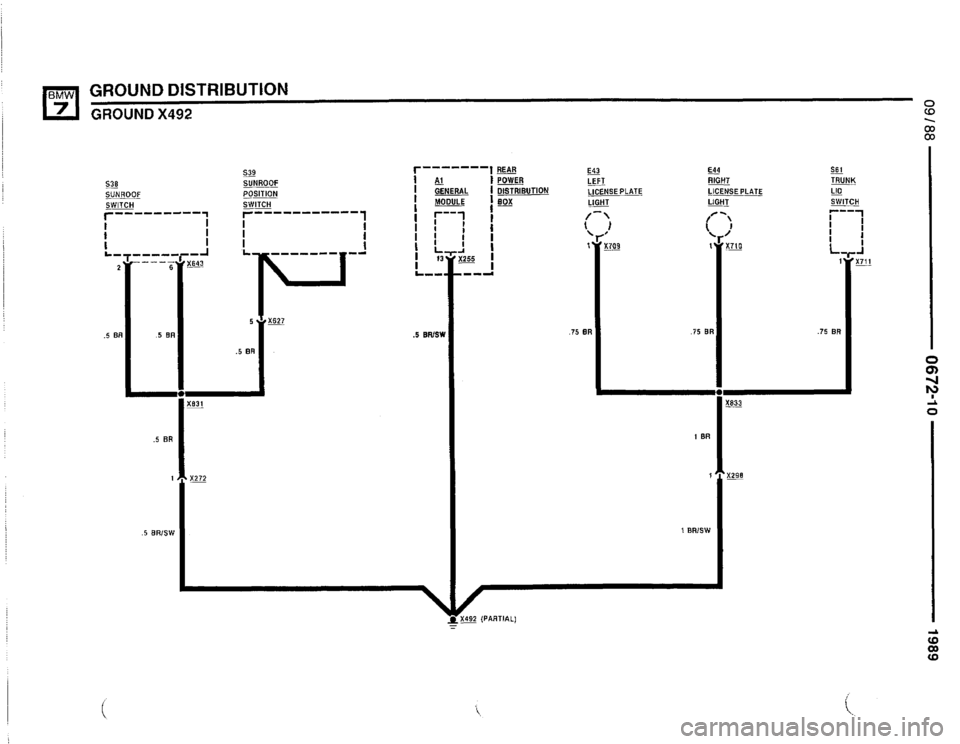 BMW 735i 1989 E32 Electrical Troubleshooting Manual 