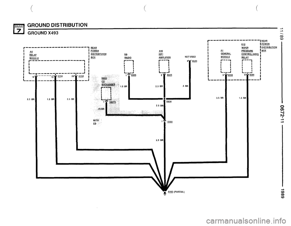 BMW 735i 1989 E32 Electrical Troubleshooting Manual 