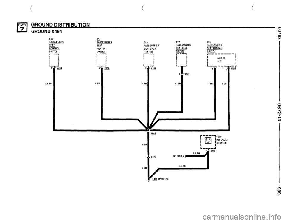 BMW 735i 1989 E32 Electrical Troubleshooting Manual 