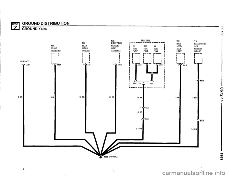BMW 735i 1989 E32 Electrical Troubleshooting Manual 