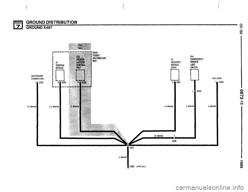 BMW 735i 1989 E32 Electrical Troubleshooting Manual 