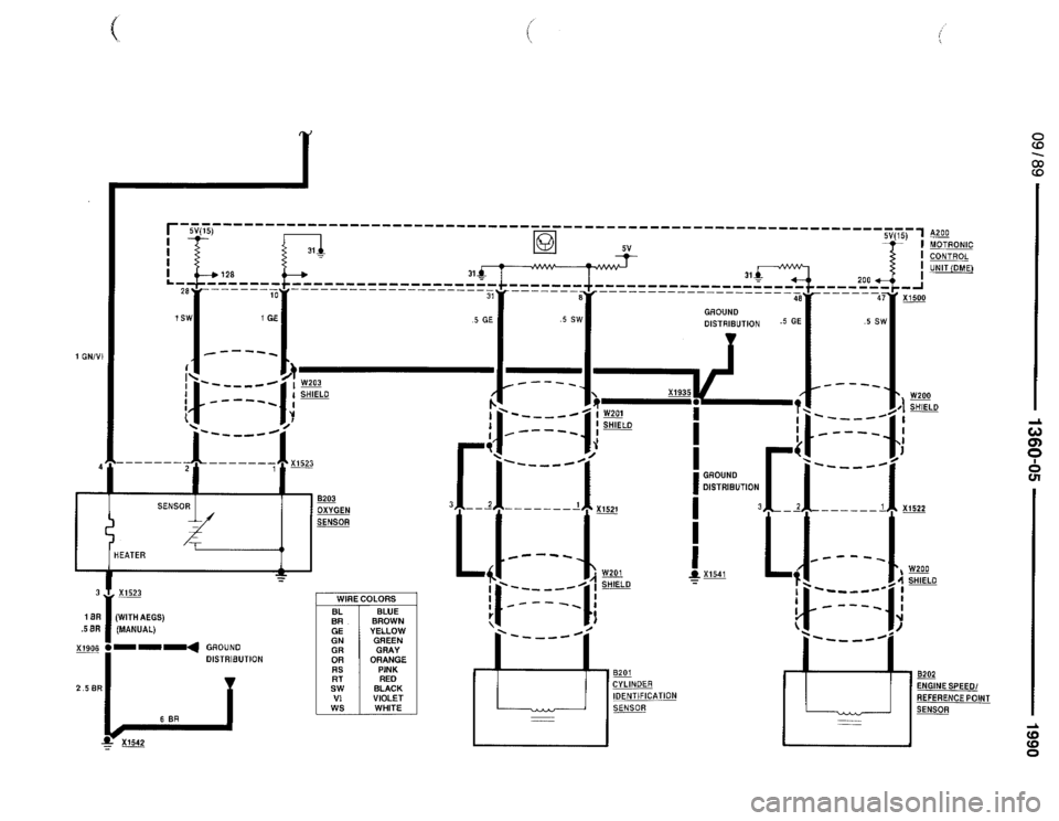 BMW 750il 1990 E32 Electrical Troubleshooting Manual 