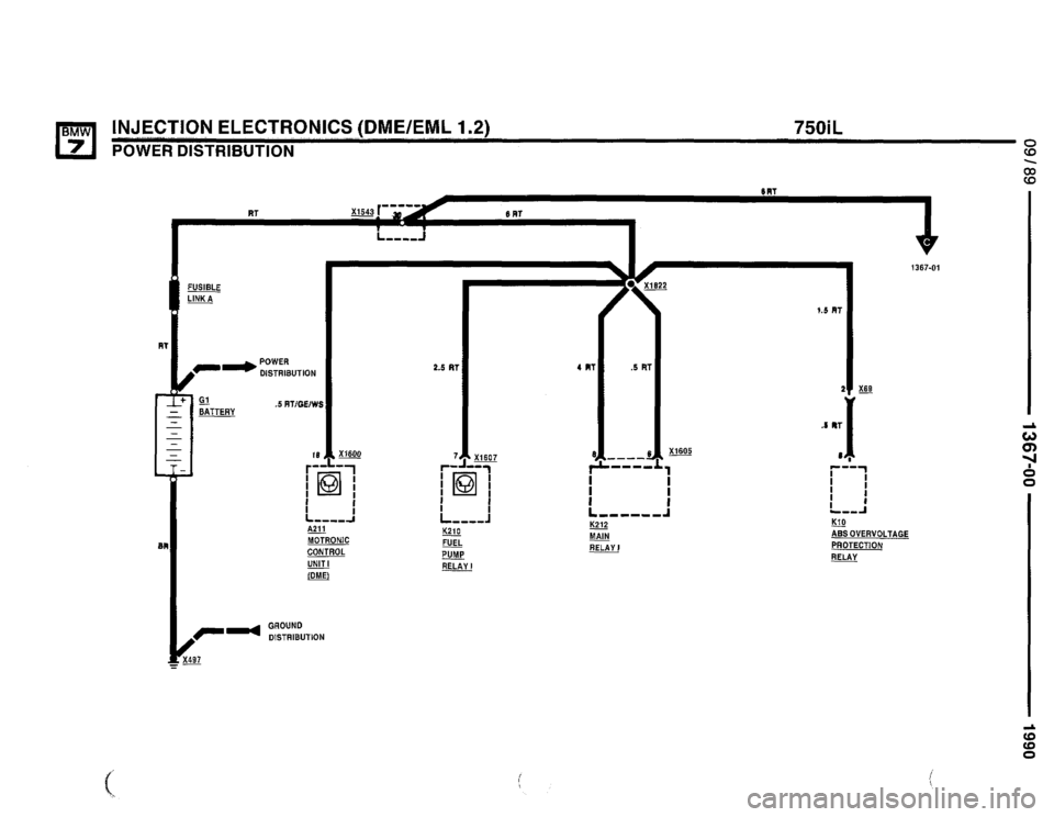 BMW 735il 1990 E32 Electrical Troubleshooting Manual 