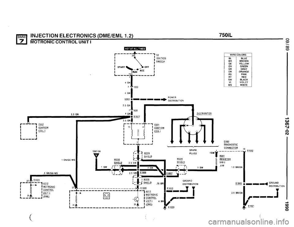 BMW 735il 1990 E32 Electrical Troubleshooting Manual 