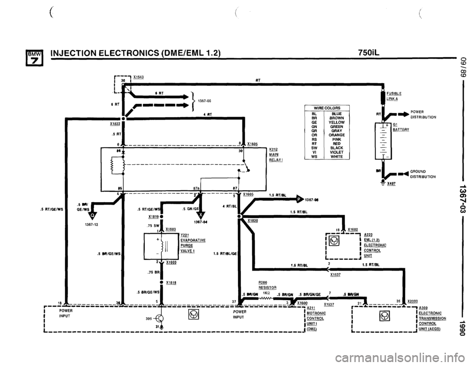 BMW 735il 1990 E32 Electrical Troubleshooting Manual 