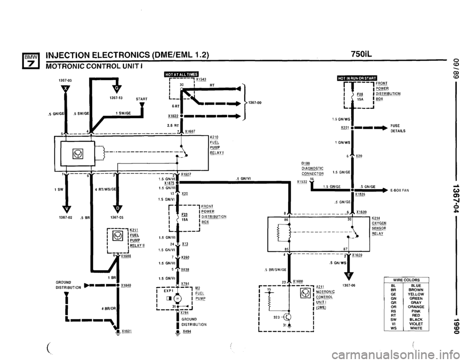 BMW 750il 1990 E32 Electrical Troubleshooting Manual 
