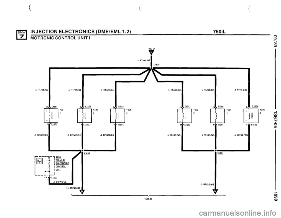 BMW 750il 1990 E32 Electrical Troubleshooting Manual 