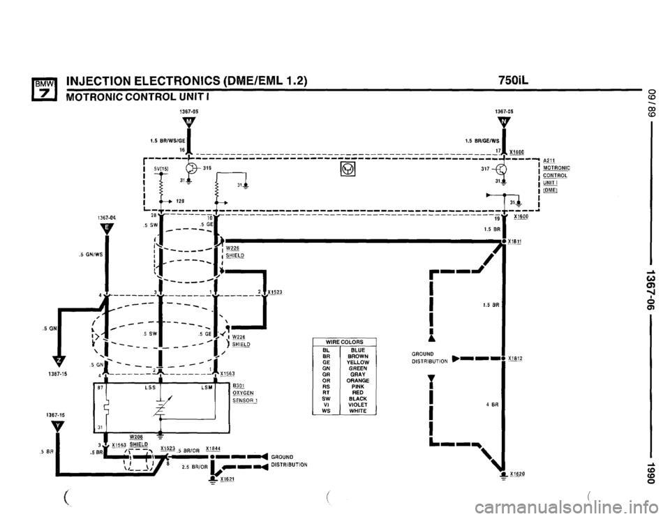 BMW 750il 1990 E32 Electrical Troubleshooting Manual 