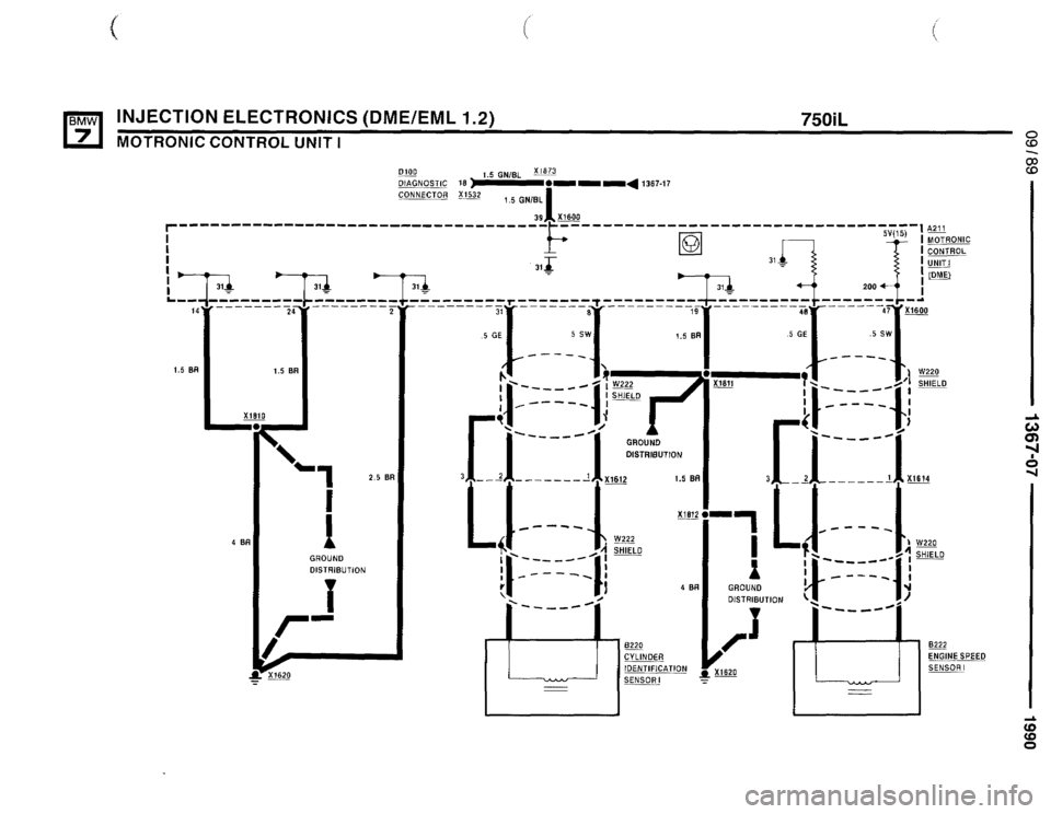 BMW 750il 1990 E32 Electrical Troubleshooting Manual 
