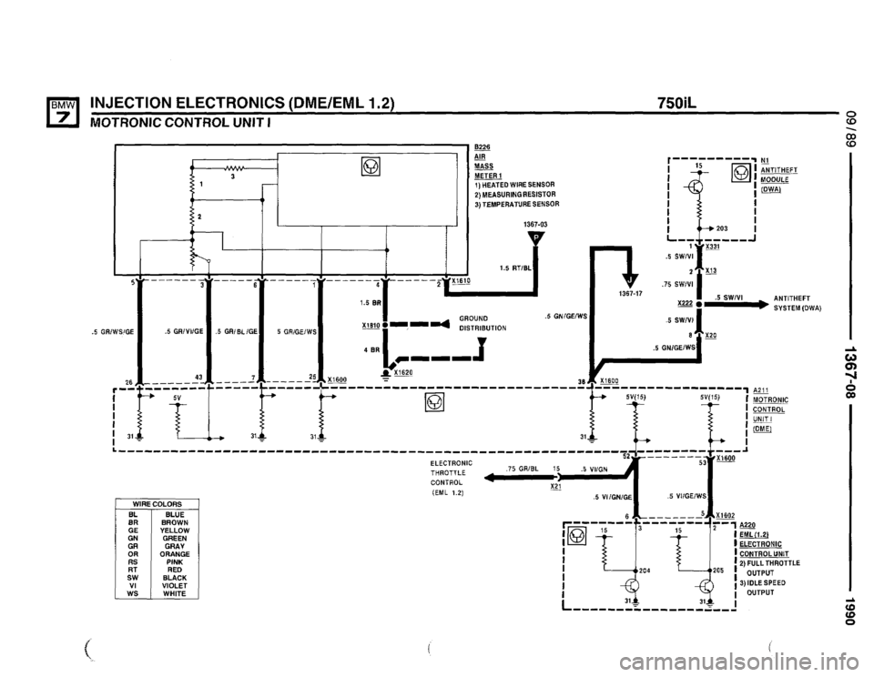 BMW 750il 1990 E32 Electrical Troubleshooting Manual 