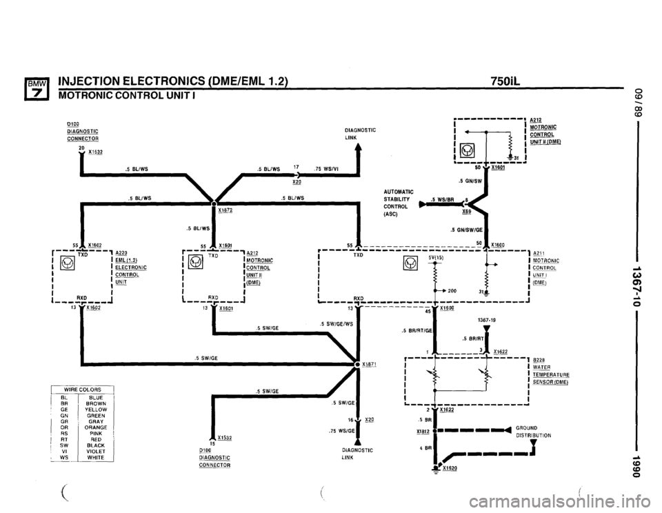 BMW 750il 1990 E32 Electrical Troubleshooting Manual 