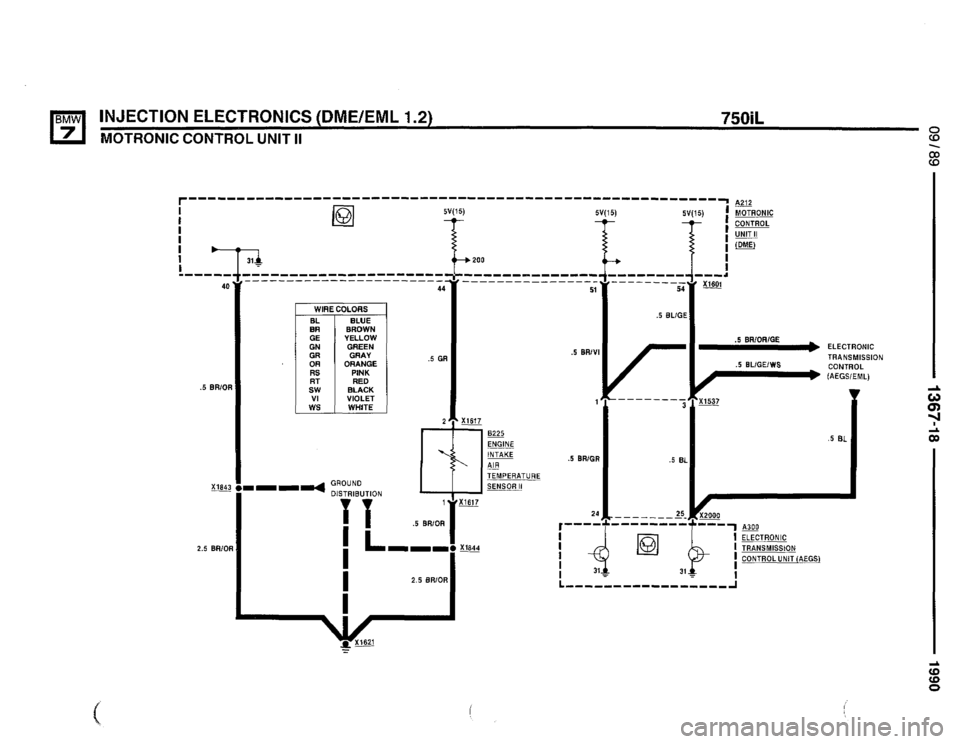 BMW 735il 1990 E32 Electrical Troubleshooting Manual 