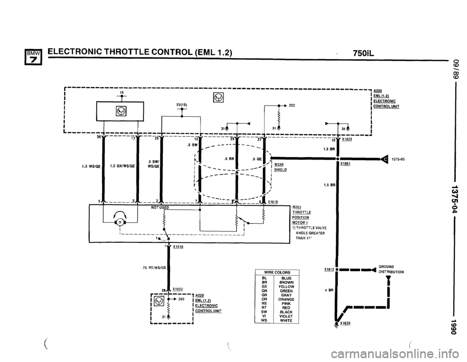 BMW 735il 1990 E32 Electrical Troubleshooting Manual 