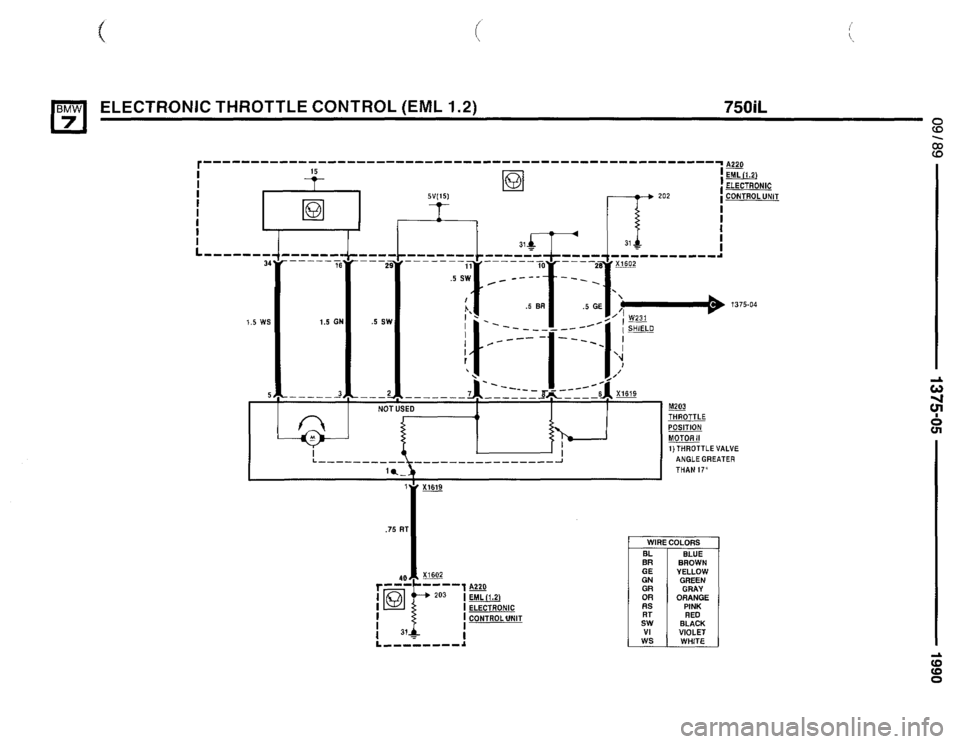 BMW 735il 1990 E32 Electrical Troubleshooting Manual 