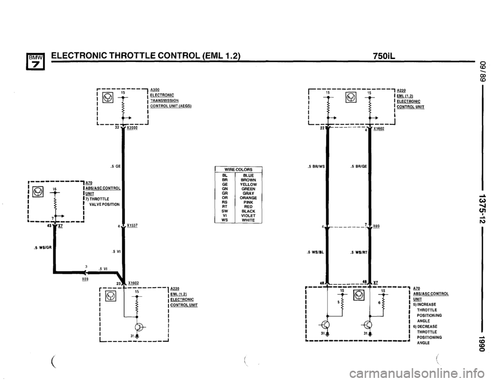 BMW 735il 1990 E32 Electrical Troubleshooting Manual 