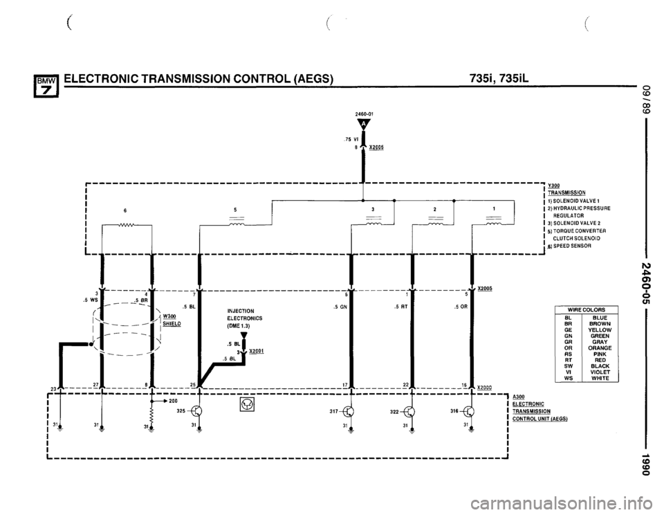 BMW 735il 1990 E32 Electrical Troubleshooting Manual 