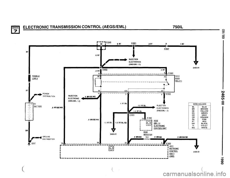 BMW 735il 1990 E32 Electrical Troubleshooting Manual 