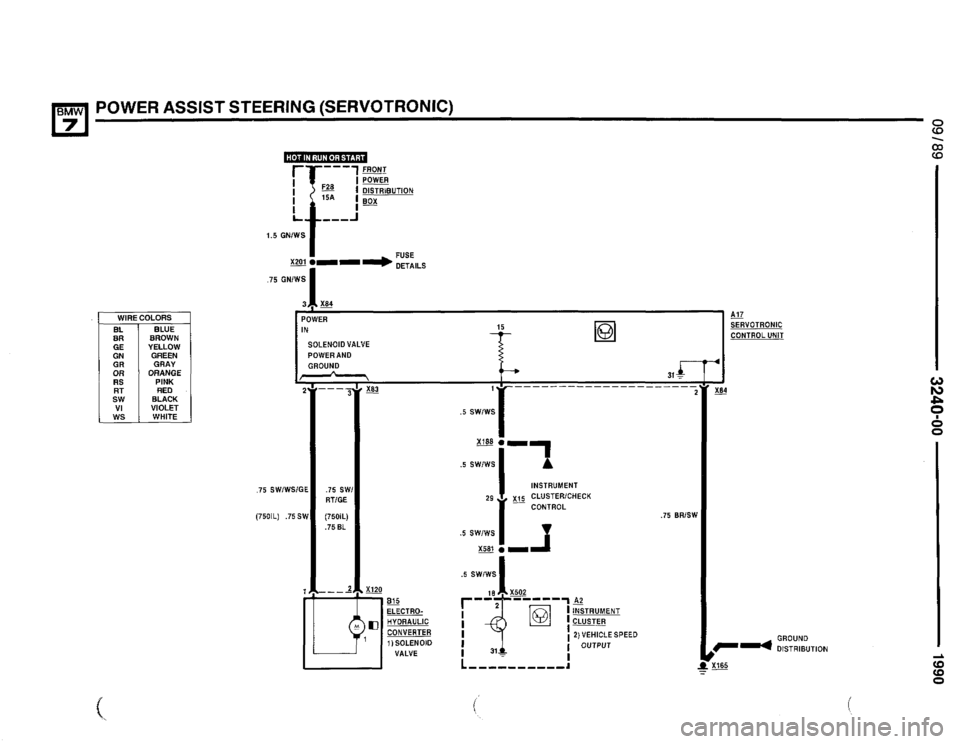 BMW 750il 1990 E32 Electrical Troubleshooting Manual 