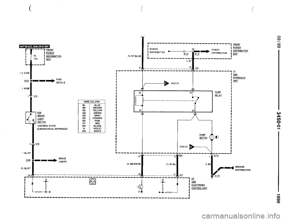 BMW 750il 1990 E32 Electrical Troubleshooting Manual 