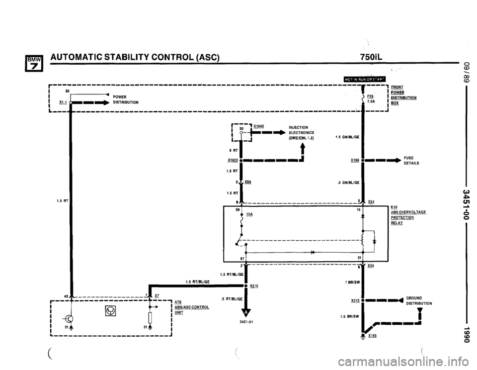 BMW 750il 1990 E32 Electrical Troubleshooting Manual 