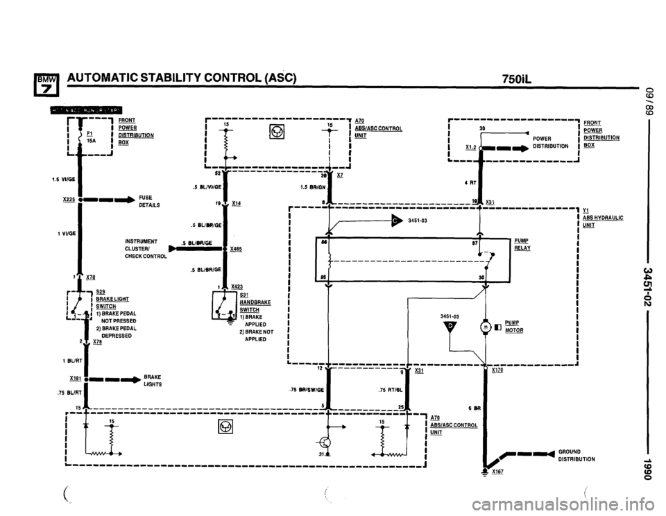 BMW 750il 1990 E32 Electrical Troubleshooting Manual 