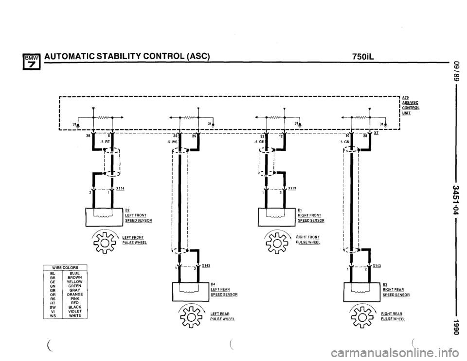 BMW 735il 1990 E32 Electrical Troubleshooting Manual 
