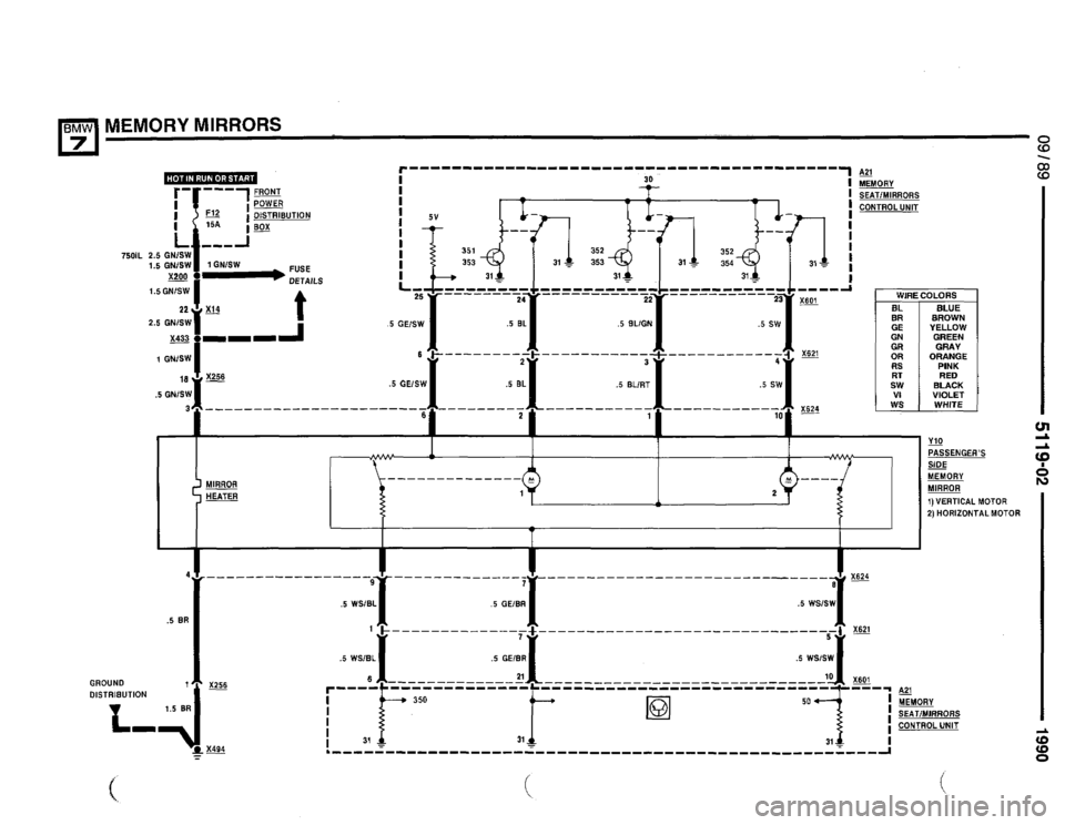 BMW 735il 1990 E32 Electrical Troubleshooting Manual 