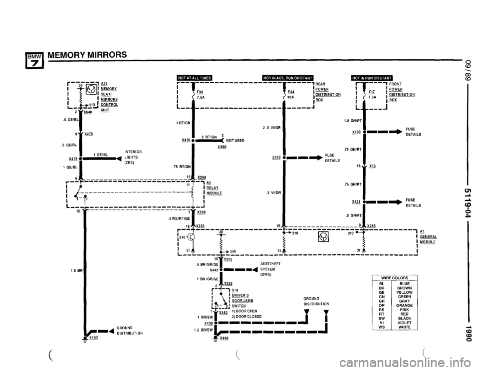 BMW 735il 1990 E32 Electrical Troubleshooting Manual 