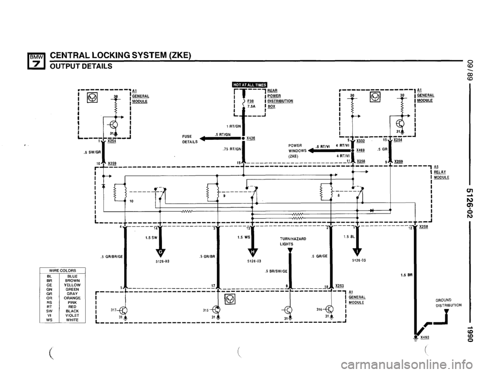 BMW 735il 1990 E32 Electrical Troubleshooting Manual 