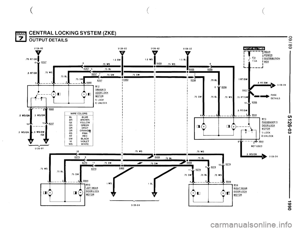 BMW 735il 1990 E32 Electrical Troubleshooting Manual 