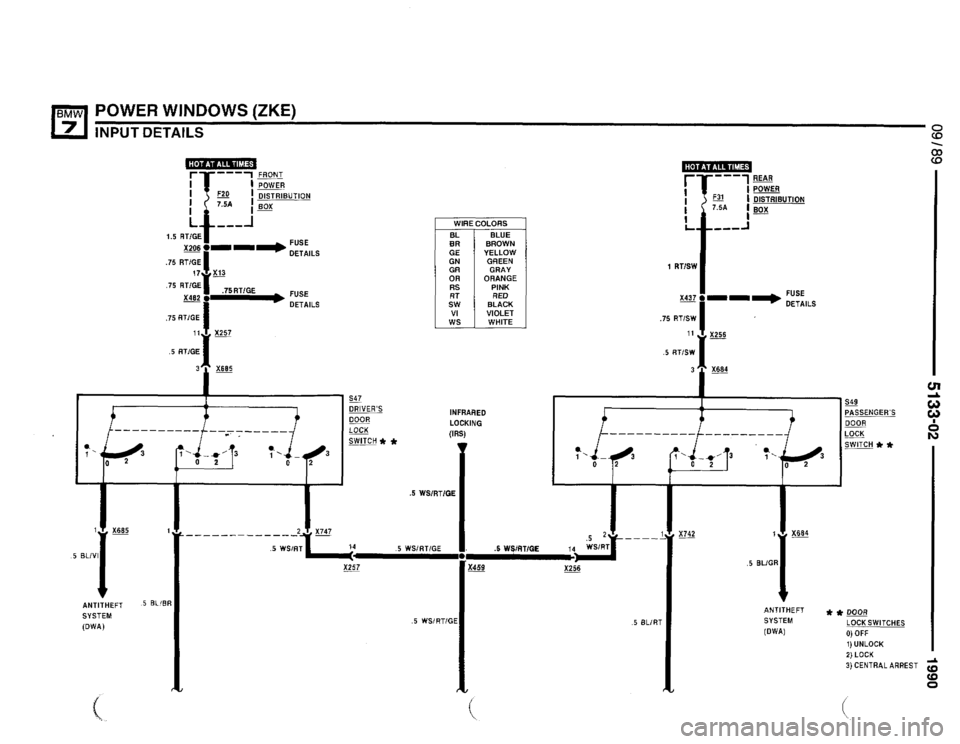 BMW 735il 1990 E32 Electrical Troubleshooting Manual 