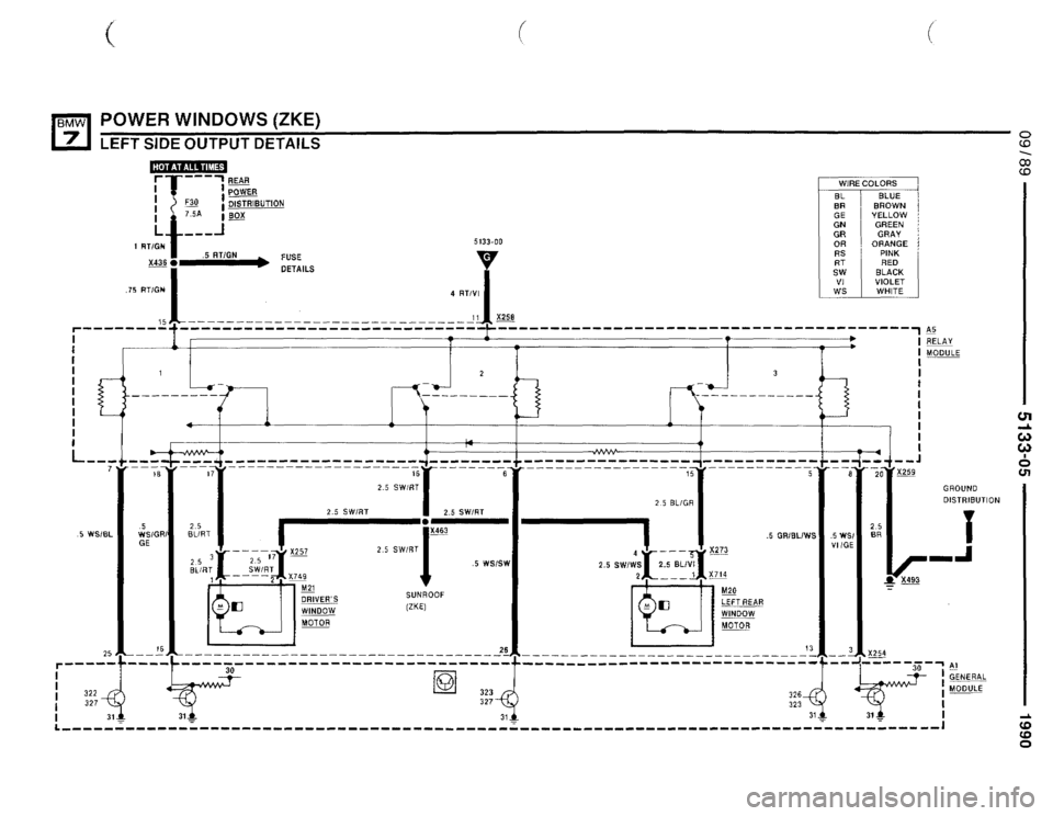 BMW 735il 1990 E32 Electrical Troubleshooting Manual 