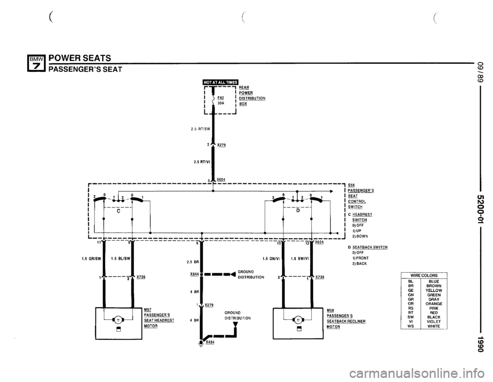 BMW 735il 1990 E32 Electrical Troubleshooting Manual 