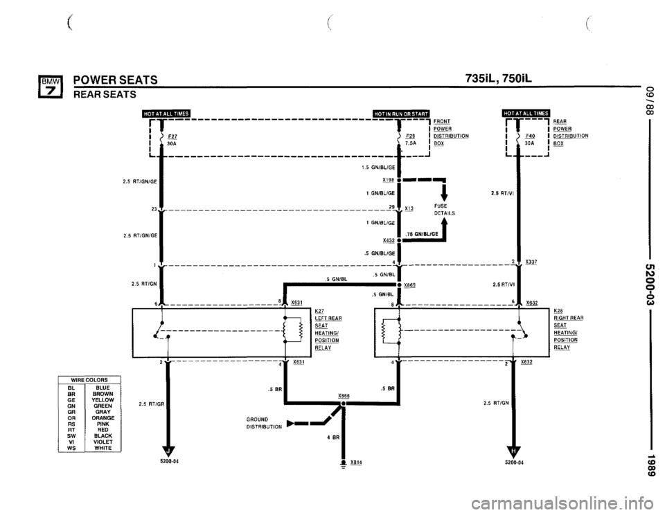 BMW 735il 1990 E32 Electrical Troubleshooting Manual 