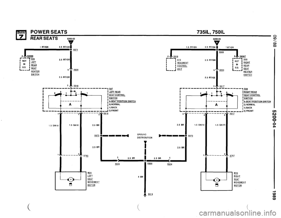 BMW 735il 1990 E32 Electrical Troubleshooting Manual 