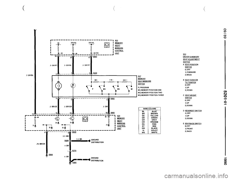 BMW 735il 1990 E32 Electrical Troubleshooting Manual 