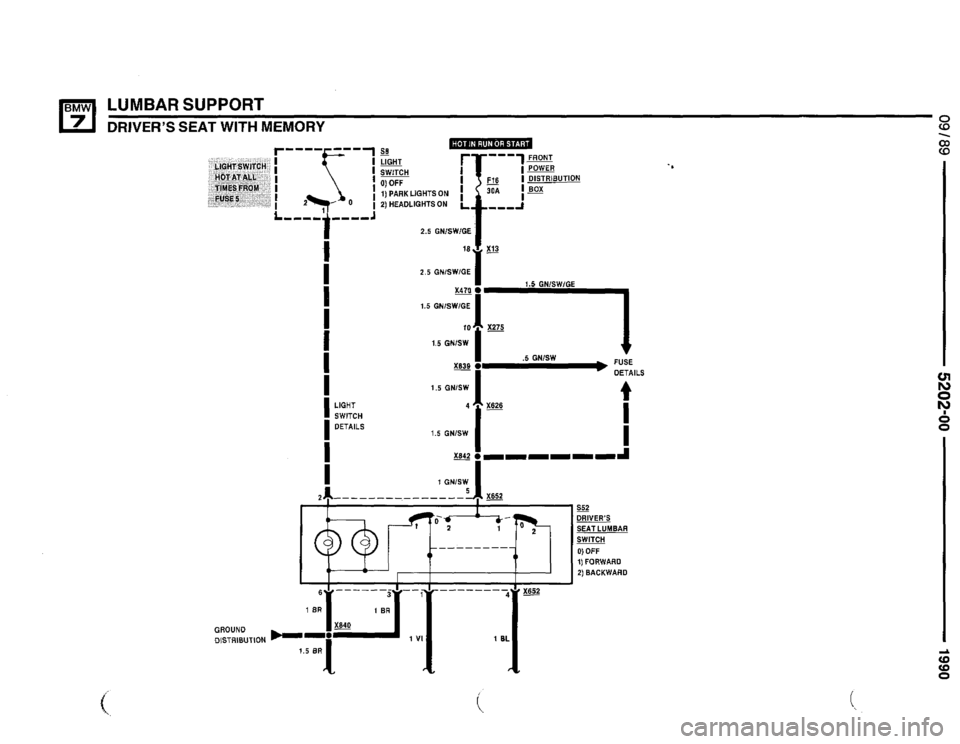 BMW 735il 1990 E32 Electrical Troubleshooting Manual 