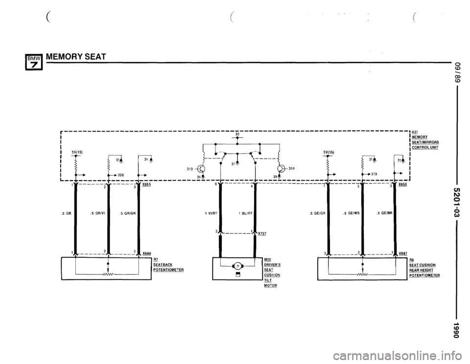 BMW 735il 1990 E32 Electrical Troubleshooting Manual 