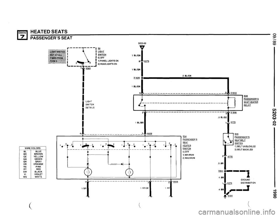 BMW 735il 1990 E32 Electrical Troubleshooting Manual 