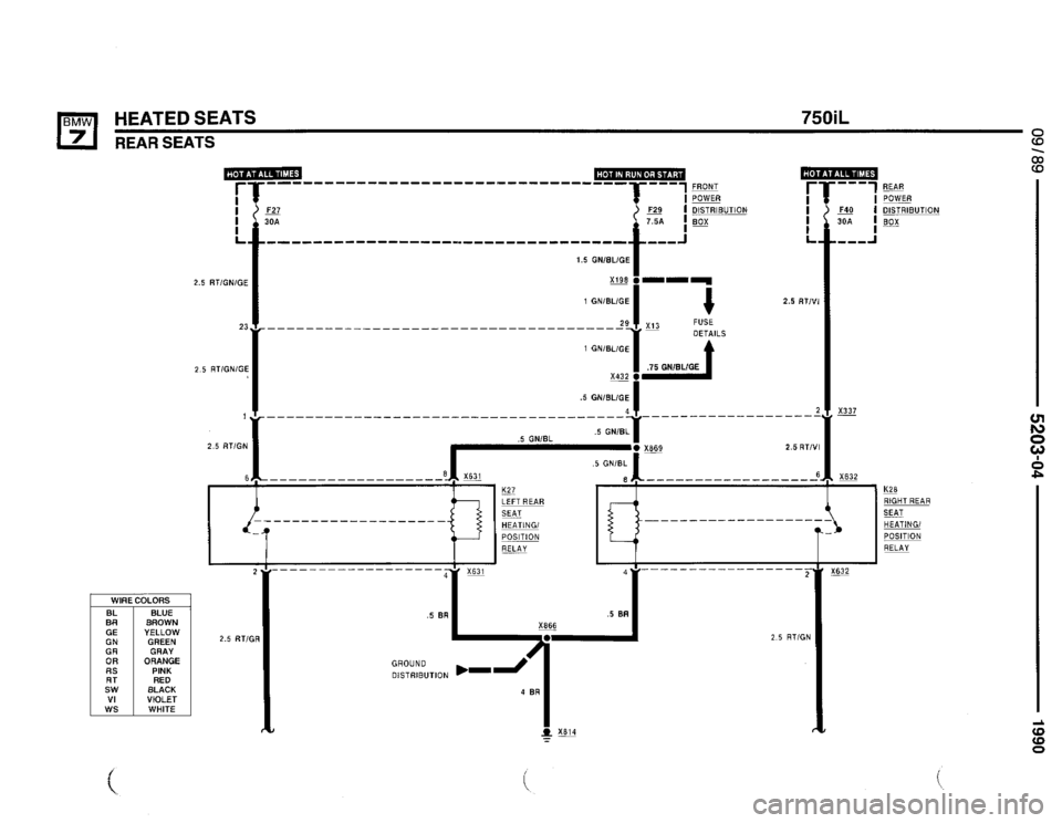 BMW 735il 1990 E32 Electrical Troubleshooting Manual 