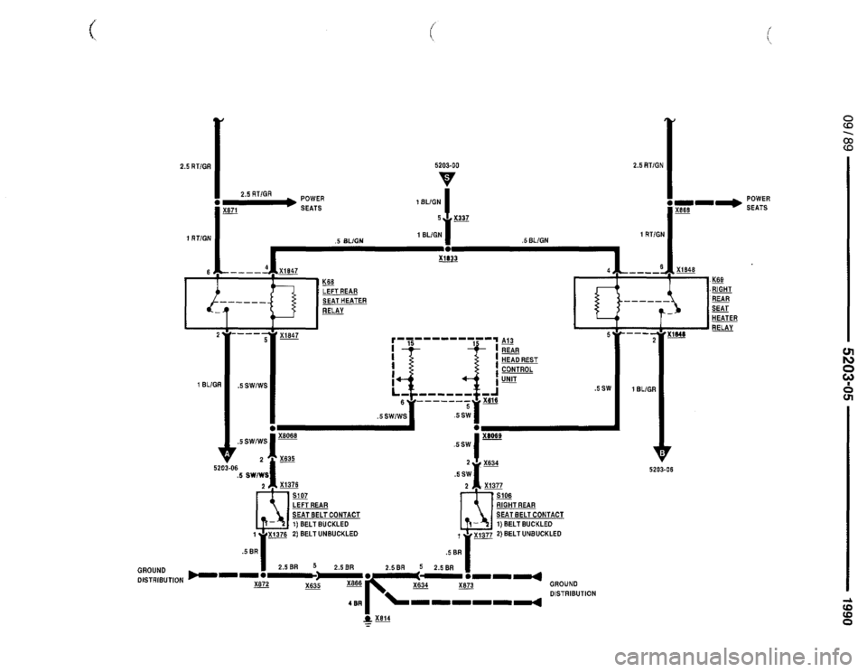 BMW 735il 1990 E32 Electrical Troubleshooting Manual 