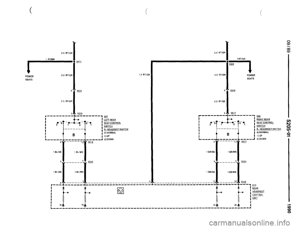 BMW 735il 1990 E32 Electrical Troubleshooting Manual 