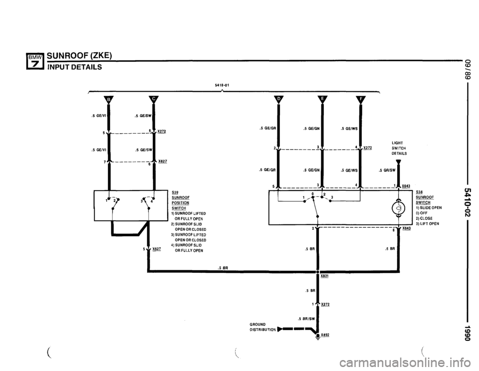 BMW 735il 1990 E32 Electrical Troubleshooting Manual 