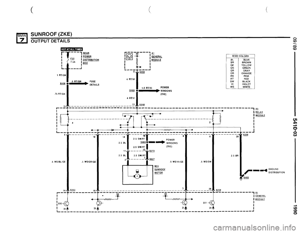 BMW 735il 1990 E32 Electrical Troubleshooting Manual 