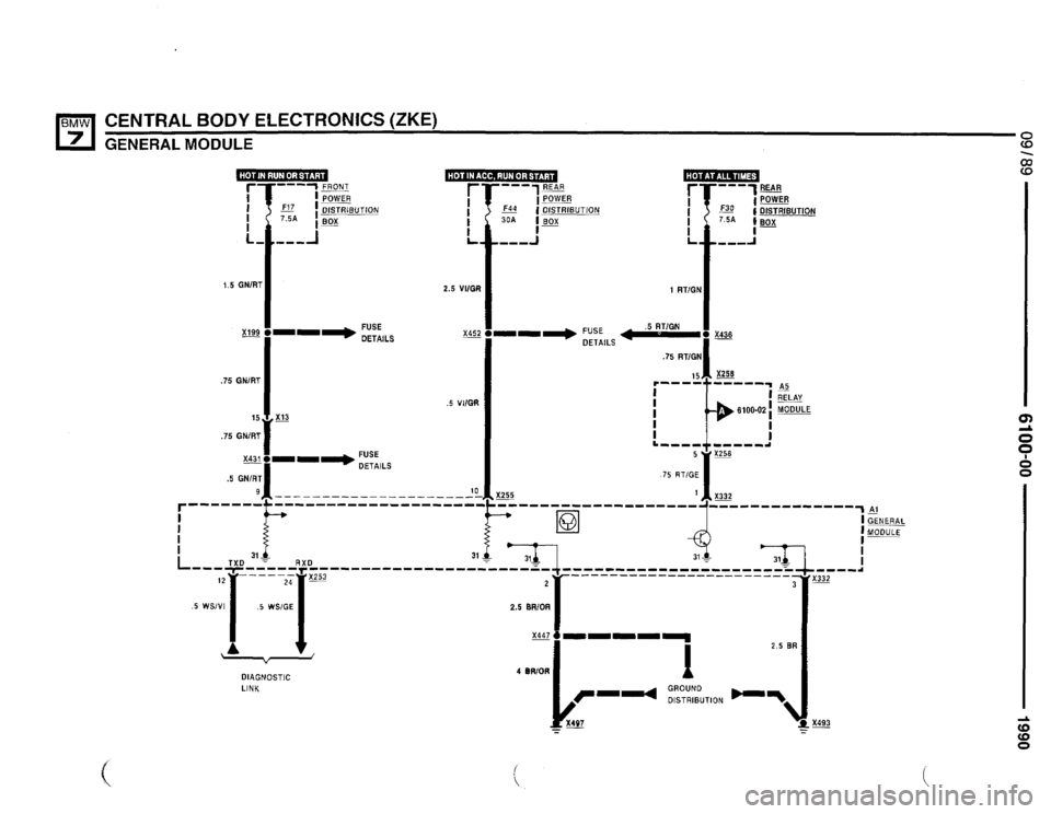 BMW 735il 1990 E32 Electrical Troubleshooting Manual 