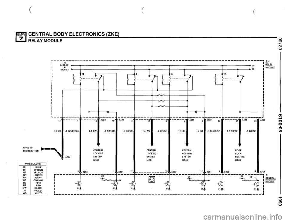 BMW 735il 1990 E32 Electrical Troubleshooting Manual 